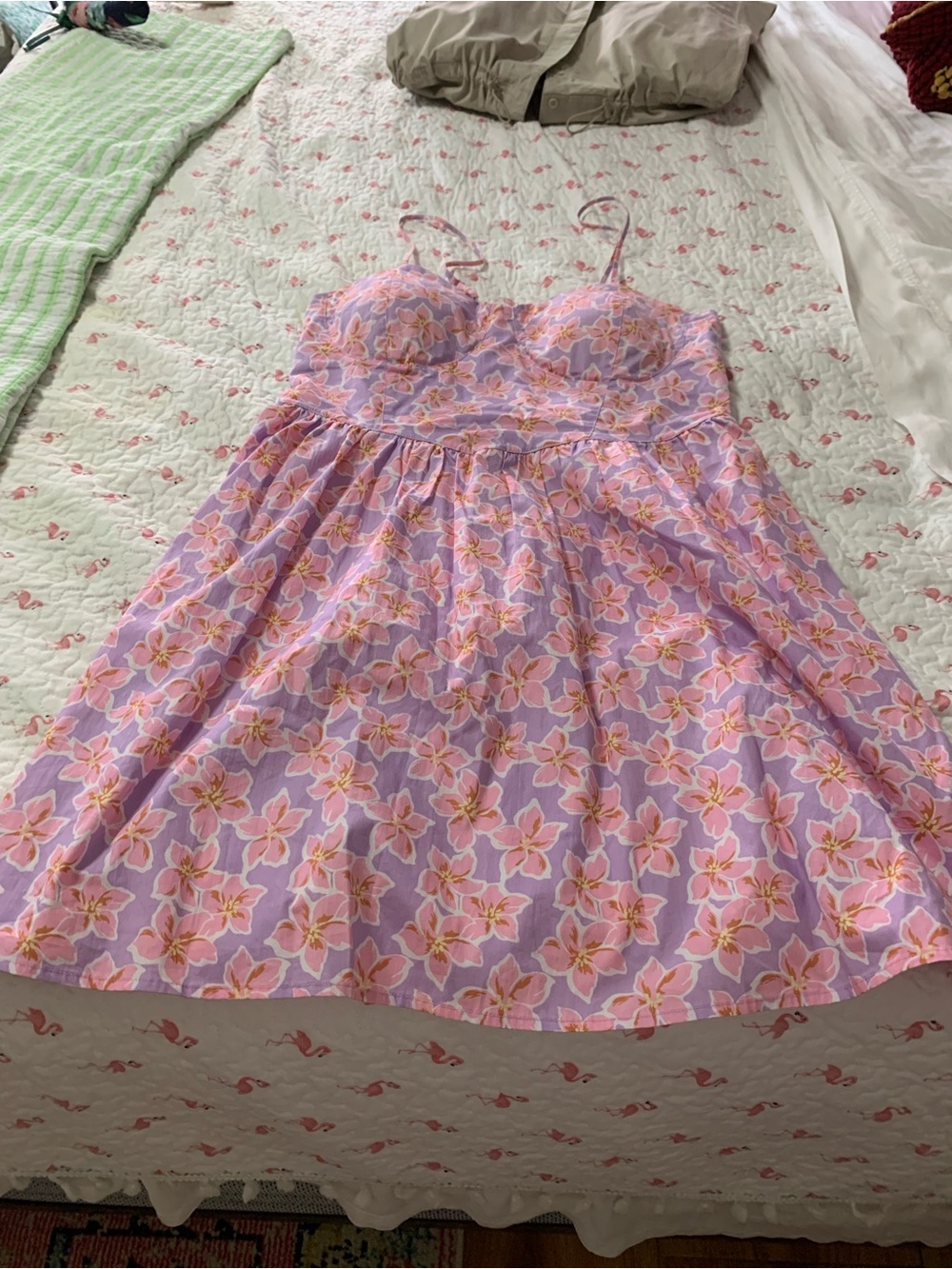 No Boundaries Lilac and Pink Floral Smocked Sundress